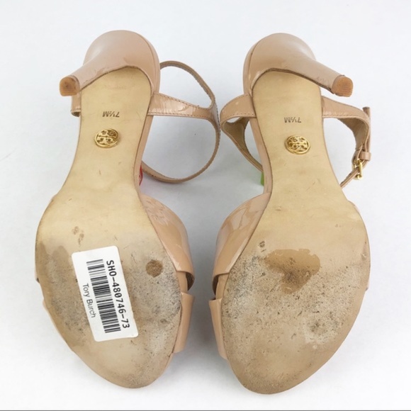 Tory Burch Open Toe Nude Anise Sandals, 7.5 - Picture 4 of 5